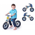 Bicicleta fara pedale din lemn, Scooter Woodyland Albastra - My First Bike